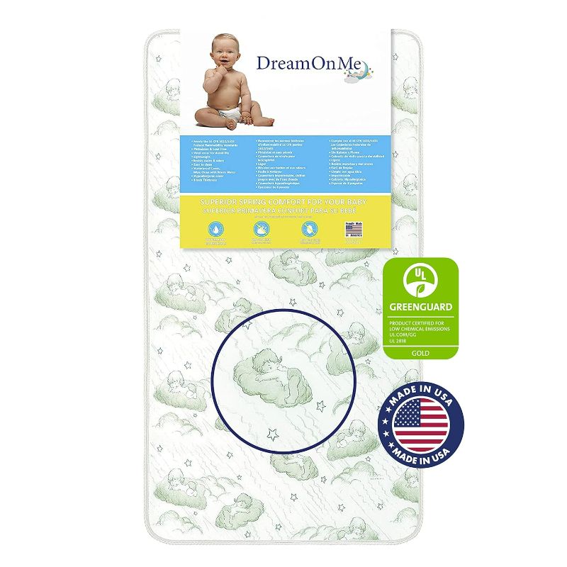 Photo 1 of Nirvana 3" 96 Coil Inner Spring Crib And Toddler Mattress I Waterproof I Green Guard Gold Certified I 10 Years Manufacture Warranty I Vinyl Cover I Made In The U.S.A
