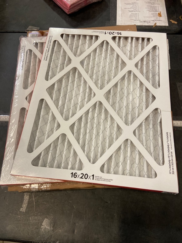 Photo 2 of Filtrete 16x20x1 AC Furnace Air Filter, MERV 11, MPR 1000, Micro Allergen Defense, 3-Month Pleated 1-Inch Electrostatic Air Cleaning Filter, 2 Pack (Actual Size 15.719 x19.719x0.84 in)
