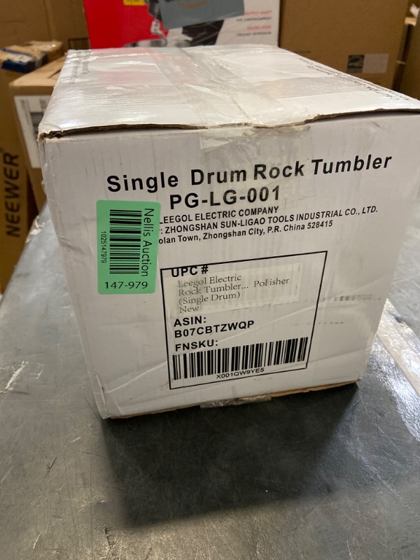 Photo 3 of Leegol Electric Rock Tumbler Machine - Single Drum 3LB Rock Polisher (Single Barrel)
