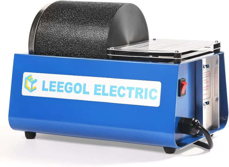 Photo 1 of Leegol Electric Rock Tumbler Machine - Single Drum 3LB Rock Polisher (Single Barrel)
