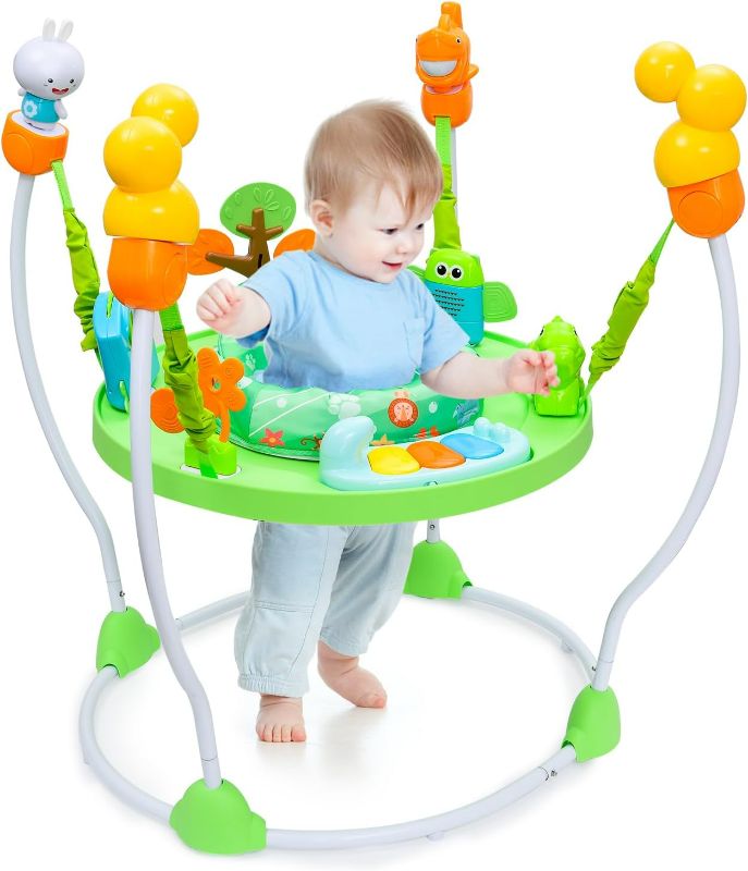 Photo 1 of Bellababy Multi-Functional Baby Jumping Activity Center, Interactive Play Center, Baby Discovery Activities Bounces with Lights, Melodies and Colorful Enlightenment Toys, Ages 6 Months
