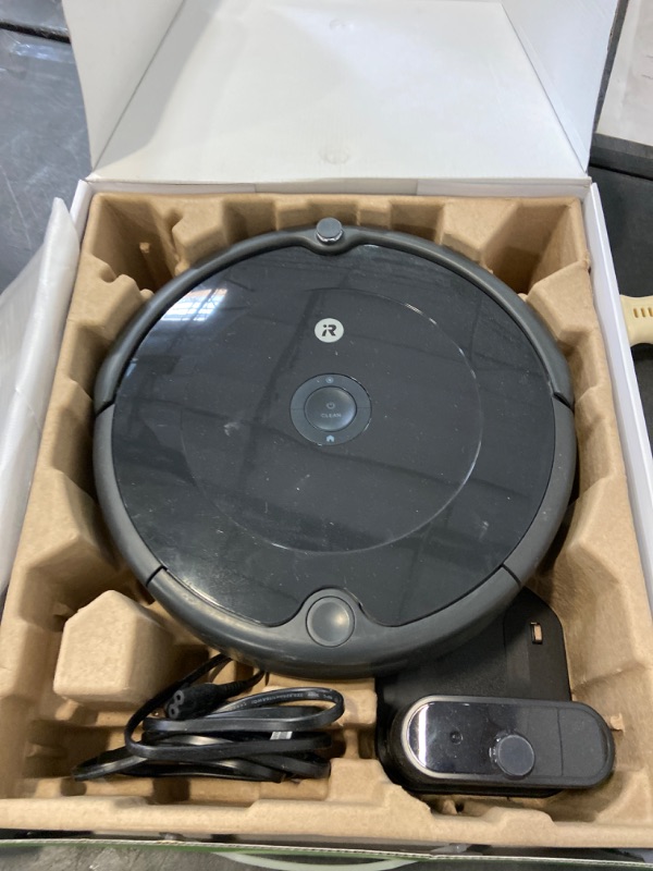 Photo 4 of iRobot Roomba 692 Robot Vacuum-Wi-Fi Connectivity, Personalized Cleaning Recommendations, Works with Alexa, Good for Pet Hair, Carpets, Hard Floors, Self-Charging, Charcoal Grey