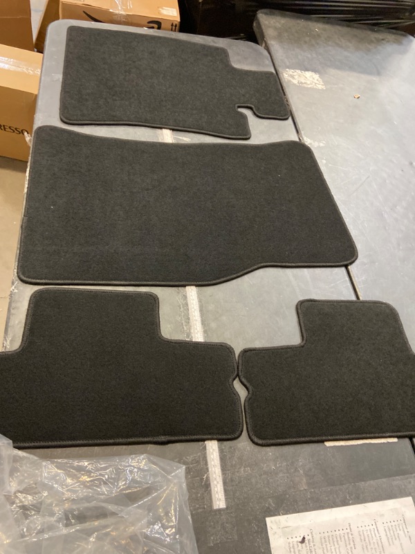 Photo 2 of Floor Mats Compatible with 2002-2006 Mini Cooper, Black Nylon Flooring Protection Interior Carpets by IKON MOTORSPORTS, 2002 2003 2004 2005
