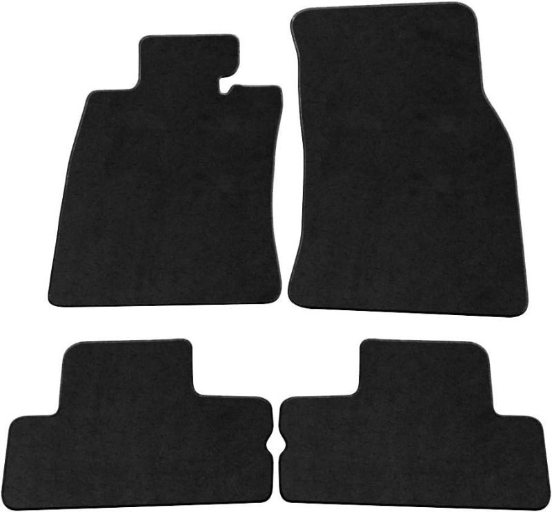 Photo 1 of Floor Mats Compatible with 2002-2006 Mini Cooper, Black Nylon Flooring Protection Interior Carpets by IKON MOTORSPORTS, 2002 2003 2004 2005
