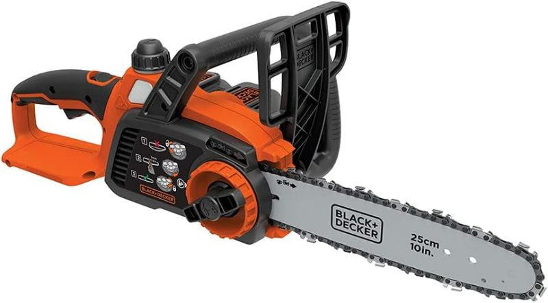 Photo 1 of BLACK+DECKER 20V MAX* Cordless Chainsaw, 10-Inch, Tool Only (LCS1020B)
