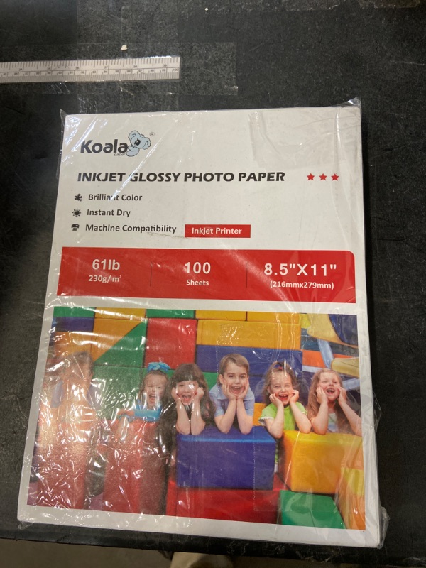 Photo 2 of Koala Heavyweight Photo Paper High Glossy 8.5x11 Inches for Inkjet Printing 100 Sheets 61LB 8.5"X11"