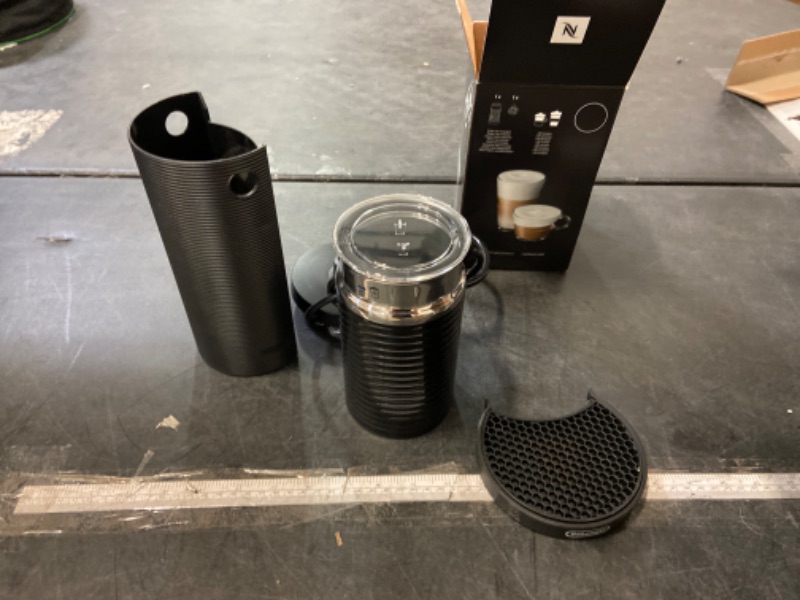 Photo 3 of Nespresso VertuoPlus Deluxe Coffee and Espresso Machine by De'Longhi with Milk Frother, Matte Black Machine + Aero LE Black Matte