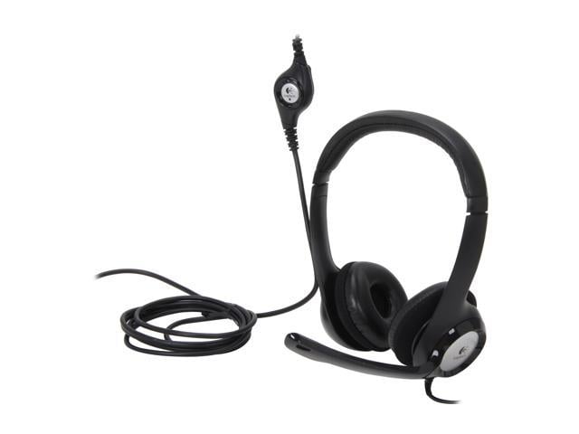 Photo 1 of Logitech H390 Wired Headset, Stereo Headphones with Noise-Cancelling Microphone, USB, In-Line Controls, PC/Mac/Laptop - Black