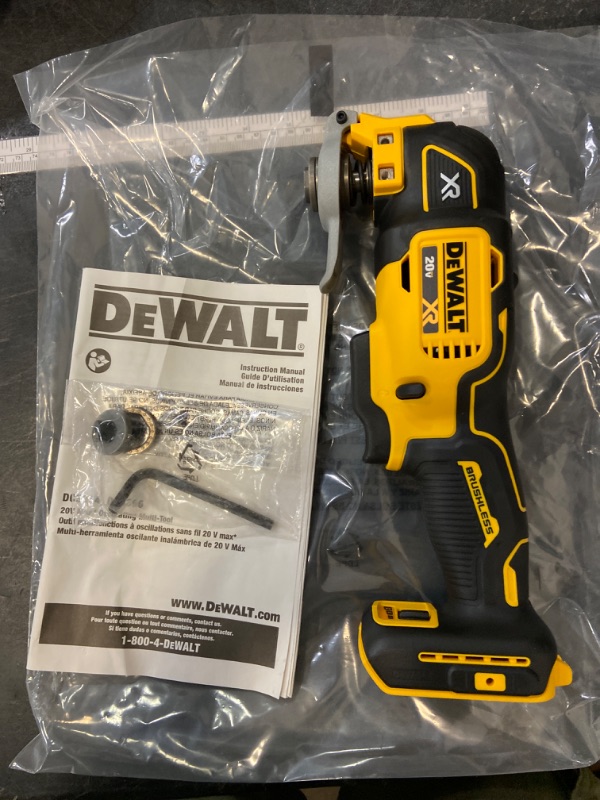 Photo 2 of DEWALT 20V Max XR Oscillating Multi-Tool, Variable Speed, Tool Only (DCS356B)
