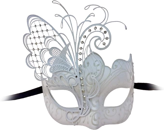 Photo 1 of Women's Laser Cut Butterfly Wing Mask 