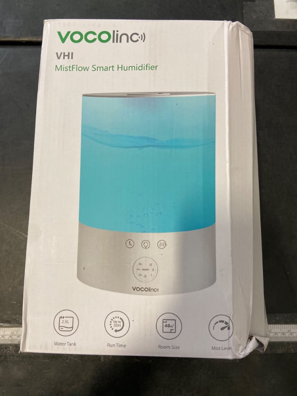 Photo 2 of VOCOlinc 2.5L Cool Mist Humidifiers for Bedroom, Smart Humidifier with Auto-target, 16 Million Color, Humidifier for Plants Baby, Work with Apple HomeKit Home, Alexa, Google
