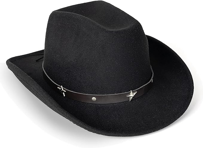 Photo 1 of Medium Women Men Western Cowboy Cowgirl Hat Outdoor Felt Wide Brim Hat