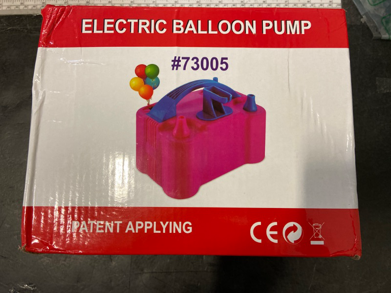 Photo 2 of PCFING Electric Air Balloon Pump and Tying Tool in One, Portable Dual Nozzle Electric Blower Air Pump Inflator for Decoration, Party and Save Time
