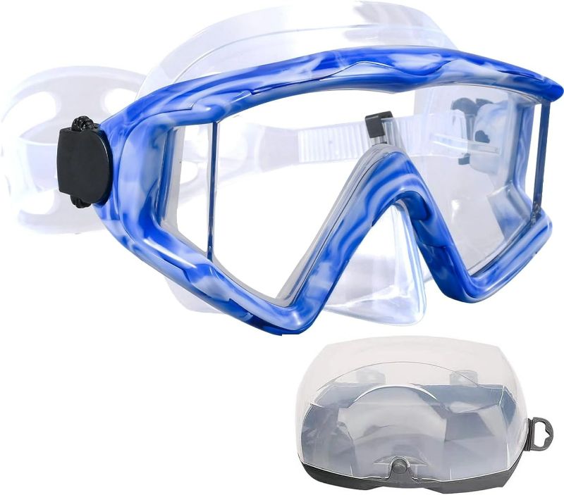 Photo 1 of Adult Size - Diving mask Anti-Fog Swimming Snorkel mask Suitable for Adults Scuba Dive Swim Snorkeling Goggles Masks
