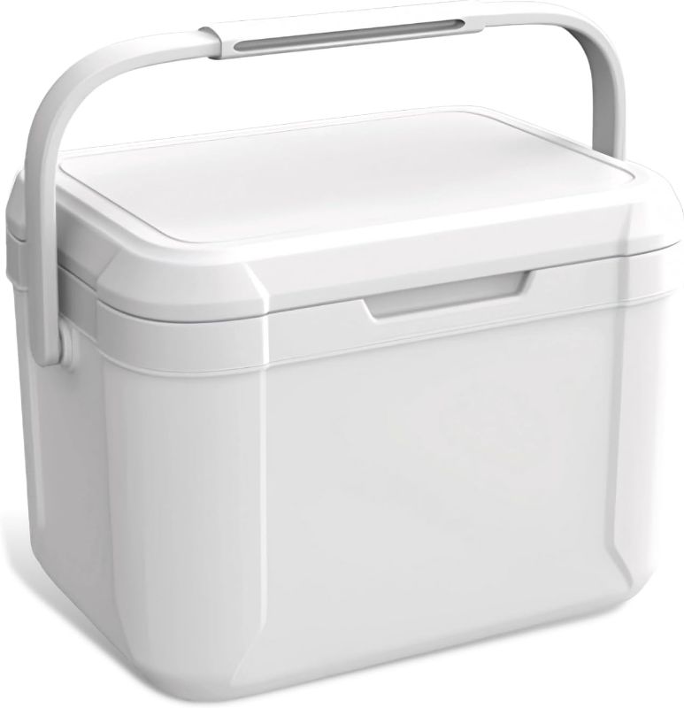 Photo 1 of 5 Quart Camping Cooler with Temperature Indication - Hard Ice Retention Cooler Lunch Box - Portable Small Insulated Cooler

