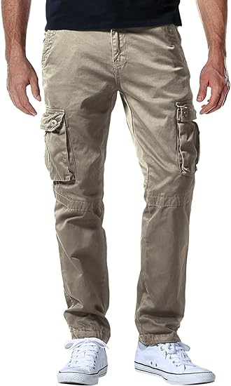 Photo 1 of Medium Match Men's Casual Cargo Pants Light Apricot 
