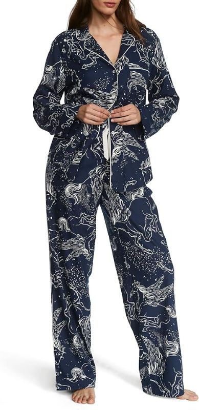 Photo 1 of Small Victoria's Secret Flannel Long Pajama Set, Women's Sleepwear