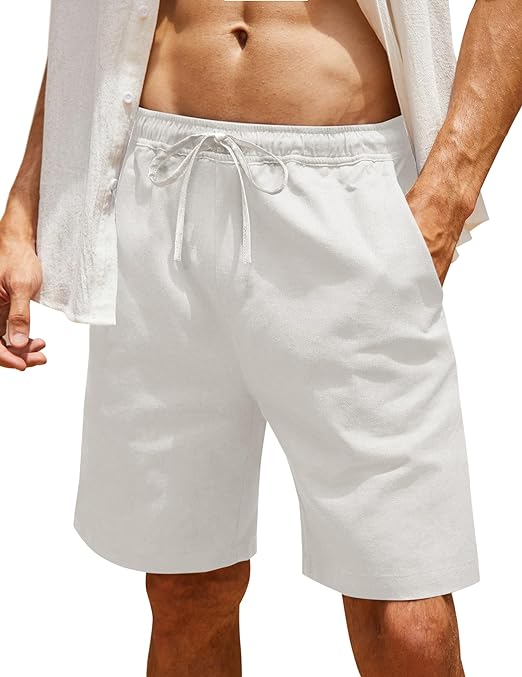 Photo 1 of Size XXL COOFANDY Men Casual Summer Beach Shorts Elastic Waist Drawstring Flat Front Short
