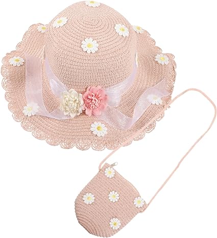 Photo 1 of  Girl Beanie Toddler Bucket Hat Floppy Beach Sun Visor Hat Toddler Sun Hat Hats for Kids Hats Straw