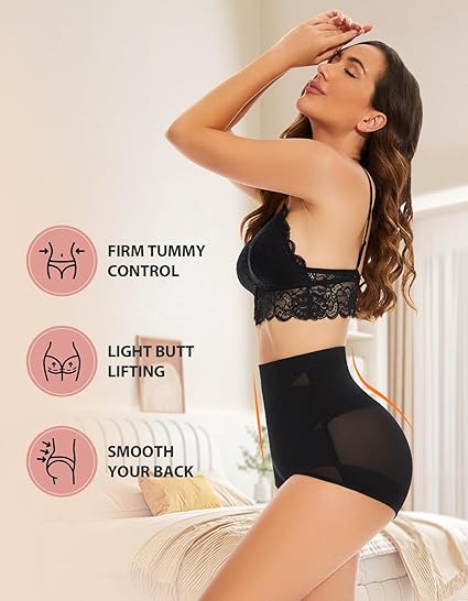 Photo 2 of Large YADIFEN High Waisted Shapewear for Women Tummy Control Panties Slimming Body Shaper Compression Underwear Stomach Girdle
