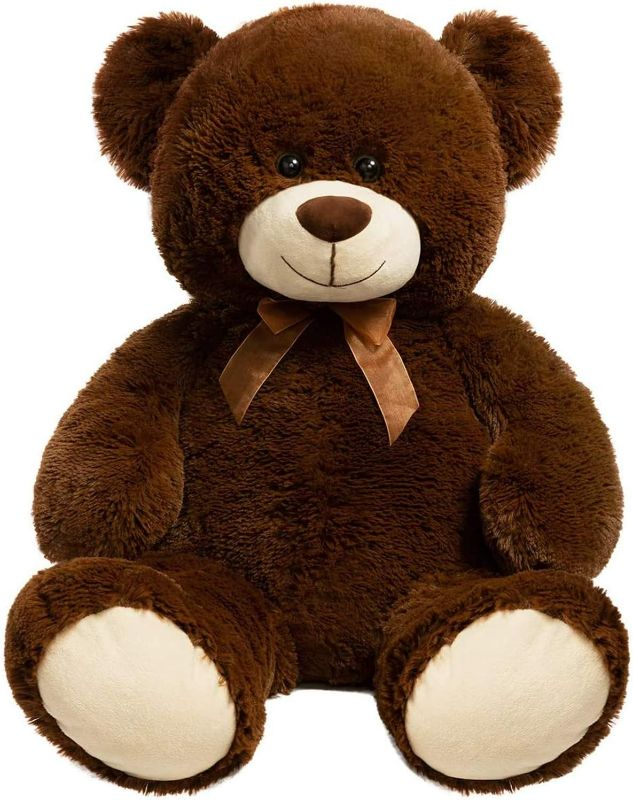 Photo 1 of 36" Tall - HollyHOME Teddy Bear Plush Giant Teddy Bears Stuffed Animals Teddy Bear Love Chocolate