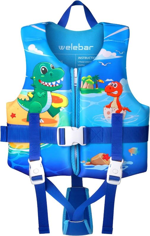 Photo 1 of (Picture May Differ)Toddler Swim Vest, Floaties with Adjustable Safety Strap for Boys and Girls Aged 2-10 Years/22-88lbs