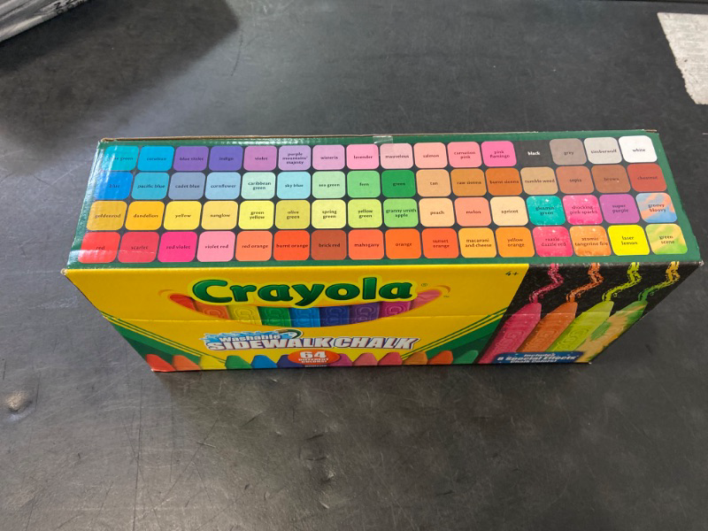 Photo 2 of Crayola 64 Ct. Assorted Color Sidewalk Chalk