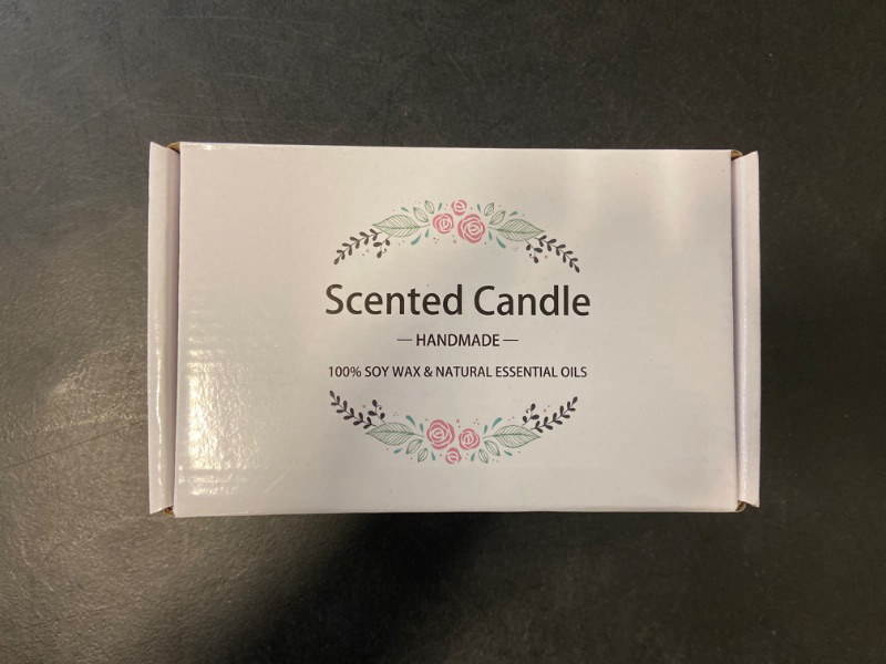 Photo 2 of 2 Pack Scented Candles, Gift for New Home Vanilla + Gardenia, Scented Jar Candle -Natural Aromatherapy Scented Candles, Long Lasting Soy Wax Candle, Festive,Stress Relief, Decor Aromatherapy Candles