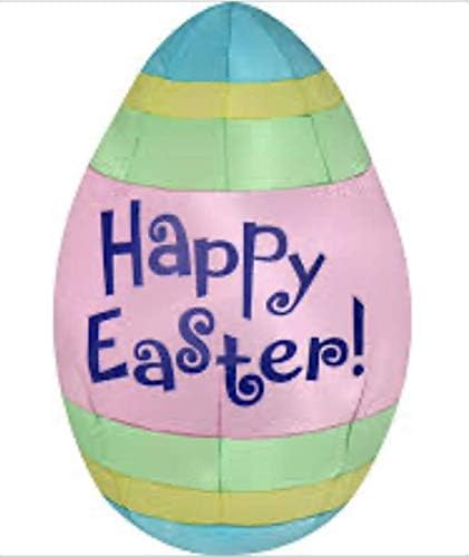 Photo 1 of 4ft Happy Easter Inflatable Egg