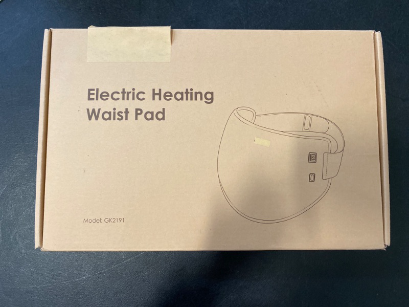 Photo 1 of Electric Heating Pad for Lower Back & Shoulder & Abdomen, Portable and Rechargeable Washable Heating Pad Wraps 3 Heat Settings & 2 Hours Auto Shut Off, for Back, Shoulder, Arm, and Leg Pain Relief
