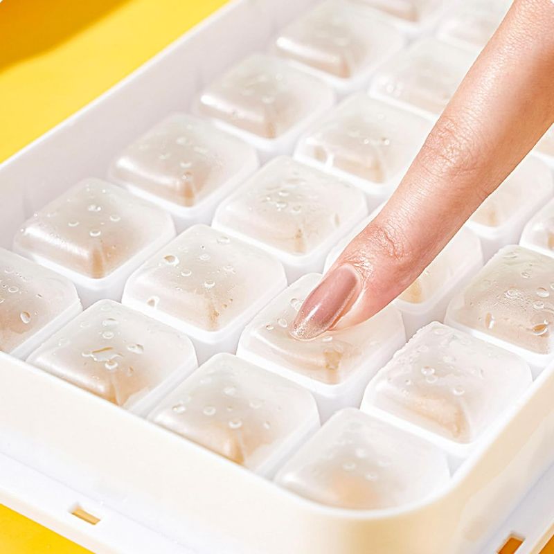 Photo 2 of Silicone Ice Tray Ice Cube Mold, Food Grade Ice Container, Large Capacity Ice Box Mold
