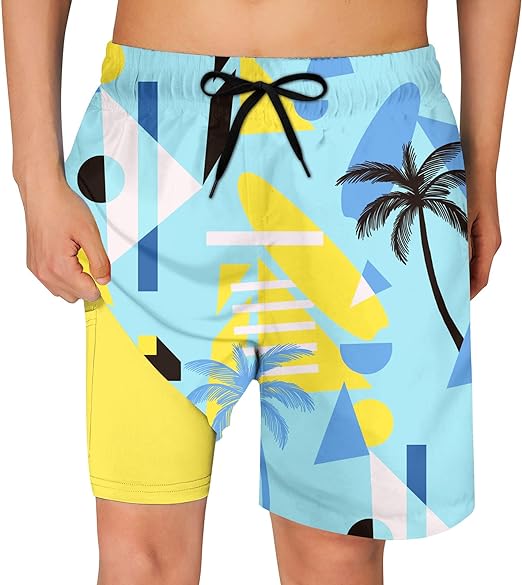 Photo 1 of Size 10 Boys Swim Trunks Compression Liner Swim Shorts Quick Dry Bathing Suit with Boxer Brief Swimwear 