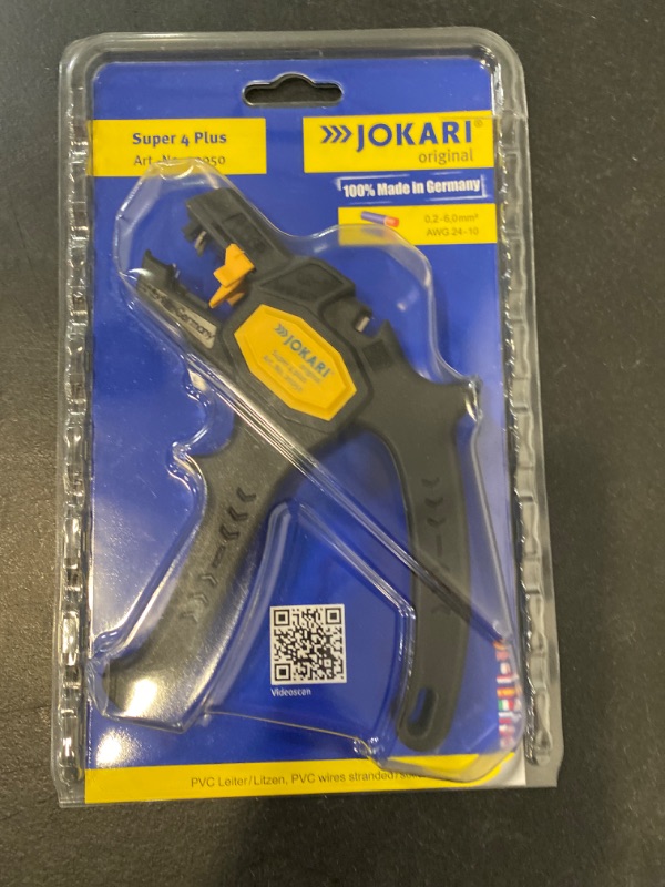 Photo 2 of Jokari 20050 Ergonomic Super 4 Plus Automatic Wire Stripper for Wires from 0.2mm-6mm, 16.5cm L x 14cm W x 2.7cm H
