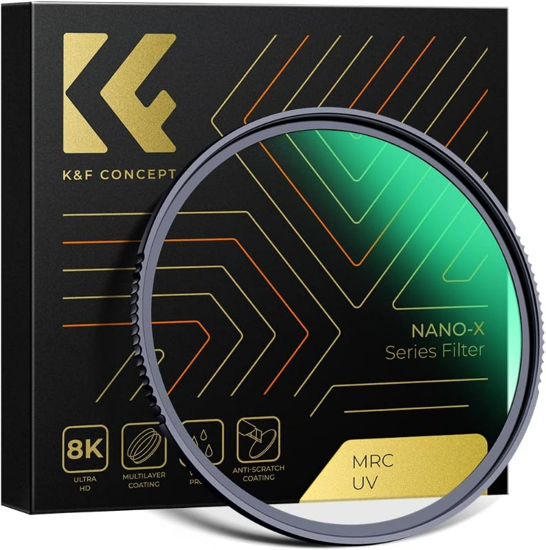 Photo 1 of K&F Concept 49mm MC UV Protection Filter with 28 Multi-Layer Coatings HD/Hydrophobic/Scratch Resistant Ultra-Slim UV Filter for 49mm Camera Lens (Nano-X Series)
