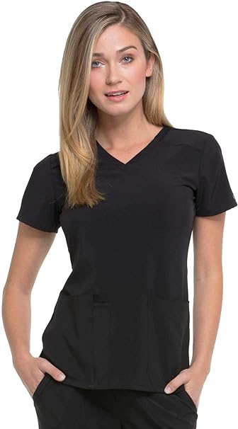 Photo 1 of XS Dickies EDS Essentials Scrubs, V-Neck Womens Tops with Four-Way Stretch and Moisture Wicking DK615
