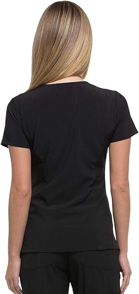 Photo 2 of XS Dickies EDS Essentials Scrubs, V-Neck Womens Tops with Four-Way Stretch and Moisture Wicking DK615
