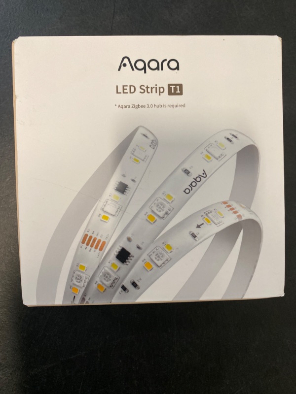 Photo 4 of Aqara LED Strip T1 with Matter, Requires Zigbee 3.0 HUB, 6.5 FT RGB+IC LED Strip Lights with 16 Million Colors/Tunable White/Gradient Effects, Supports Apple Home and Alexa

