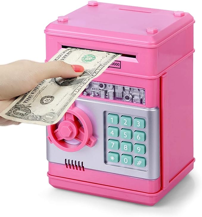 Photo 1 of Refasy Piggy Bank Cash Coin Can ATM Bank Electronic Coin Money Bank for Kids-Hot Gift
