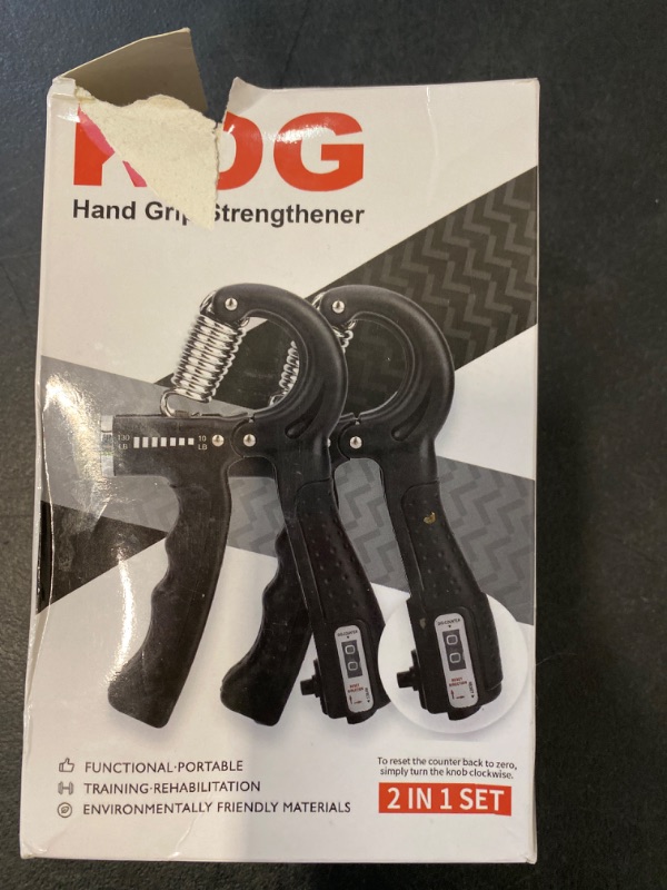 Photo 3 of KDG Hand Grip Strengthener 2 Pack Adjustable Resistance 10-130 lbs Forearm Exerciser?Grip Strength Trainer for Muscle Building and Injury Recovery for Athletes
