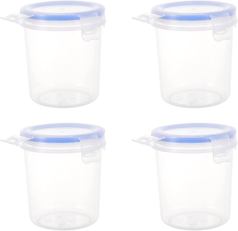 Photo 1 of 4pcs Airtight Storage Bucket Rice Storage Sealed Storage Container Containers with Lids Rice Dispenser Cereal Canisters Coffee Beans Jar Airtight Food Storage Dry Food  Grain Box