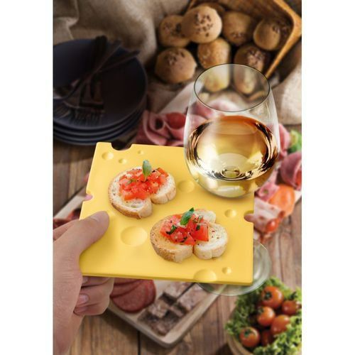 Photo 1 of Genuine Fred SWISS DISH Cheese Slice Party Plates, Set of 4