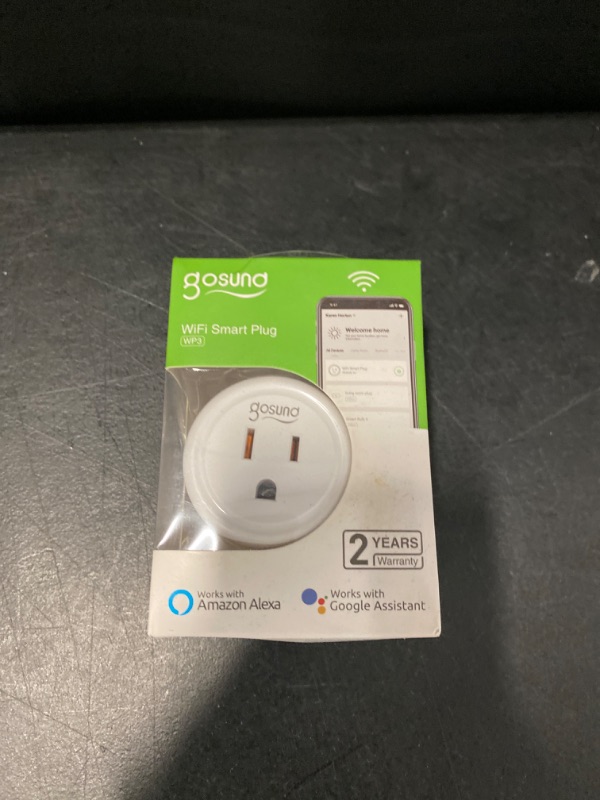 Photo 2 of Gosund Smart Plug 2-in-1 Compact Design 2.4 GHz Wi-Fi Smart Plug Alexa Smart Plug Compatible with Google Assistant ETL Certified 120V 10A Smart Out
