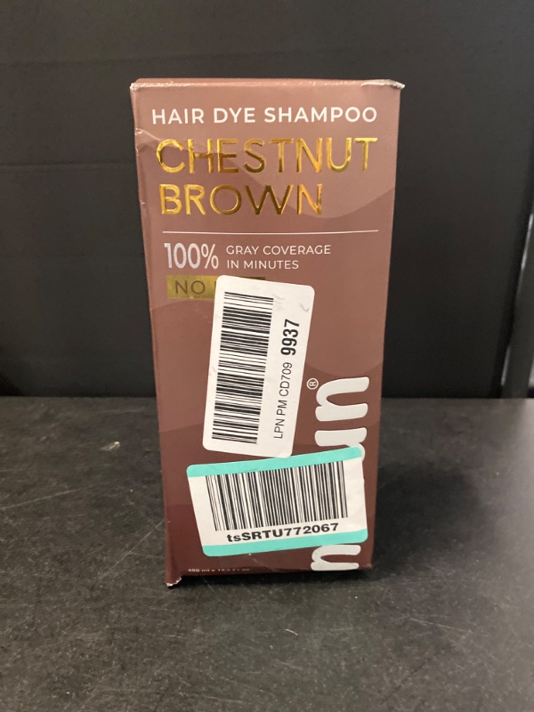 Photo 5 of Muun Chestnut Brown Hair Dye Shampoo - 3-In-1 Ammonia Free Hair Color Shampoo for Gray Hair Coverage for Women and Men in minutes with Herbal Natural Ingredients 400ml
