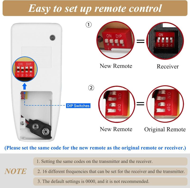 Photo 2 of Ceiling Fan Remote Control Replacement, Universal Remote for Harbor Breeze Hampton Bay Hunter, Replace