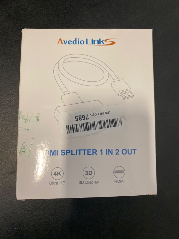 Photo 3 of avedio links HDMI Splitter 1 in 2 Out?with 4ft HDMI Cable ? 4K HDMI Splitter for Dual Monitors Duplicate/Mirror Only, 1x2 HDMI Splitter 1 to 2 Amplifier for Full HD 1080P 3D, 1 Source onto 2 Displays
