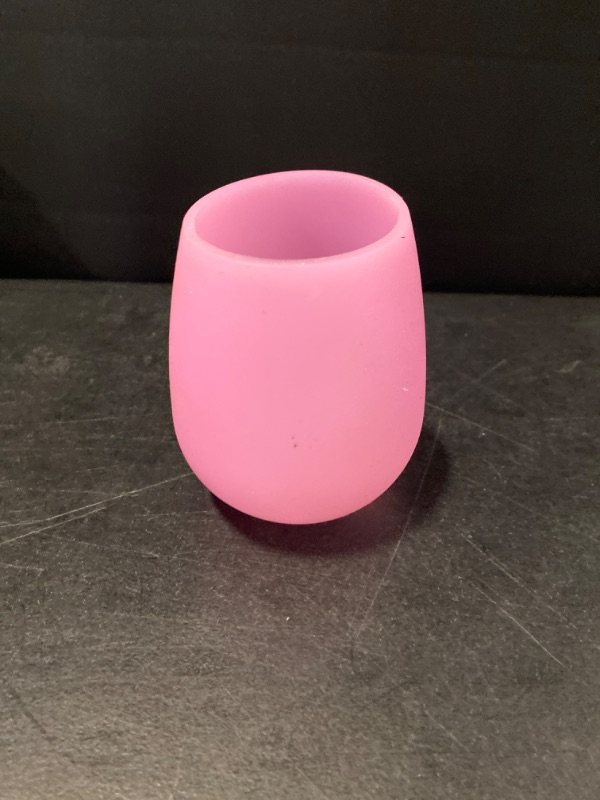 Photo 3 of Silicone Outdoor Picnic Travel Camping Portable Unbreakable Drinkware Water Beer Wine Cup Pink