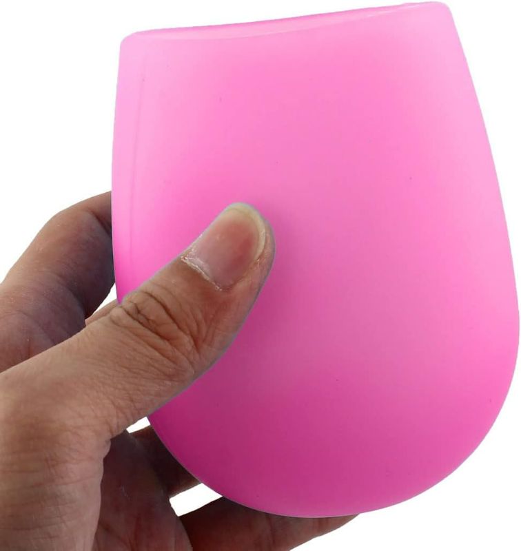 Photo 2 of Silicone Outdoor Picnic Travel Camping Portable Unbreakable Drinkware Water Beer Wine Cup Pink