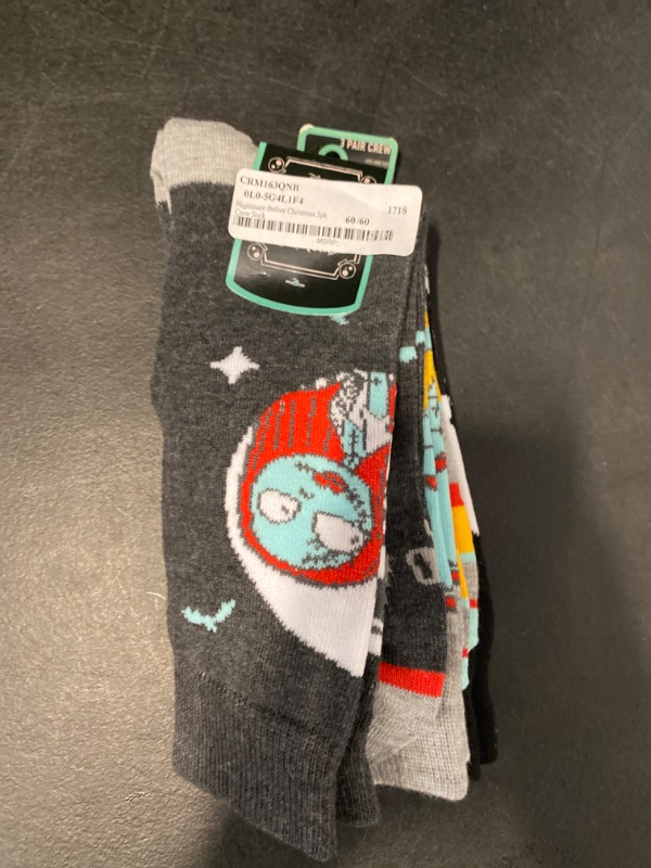 Photo 2 of Size 5-7 Adult Jack and Sally 3 Pair Casual Socks Pack
