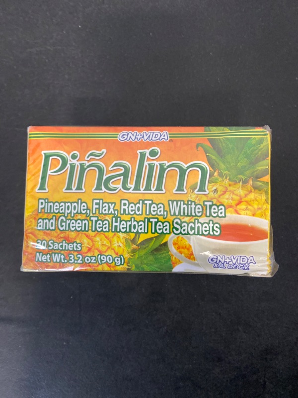 Photo 2 of SmileMore Pinalim Tea/Te de Pinalim Mexican Version- Pineapple, Flax, Green Tea, White Tea - 30 