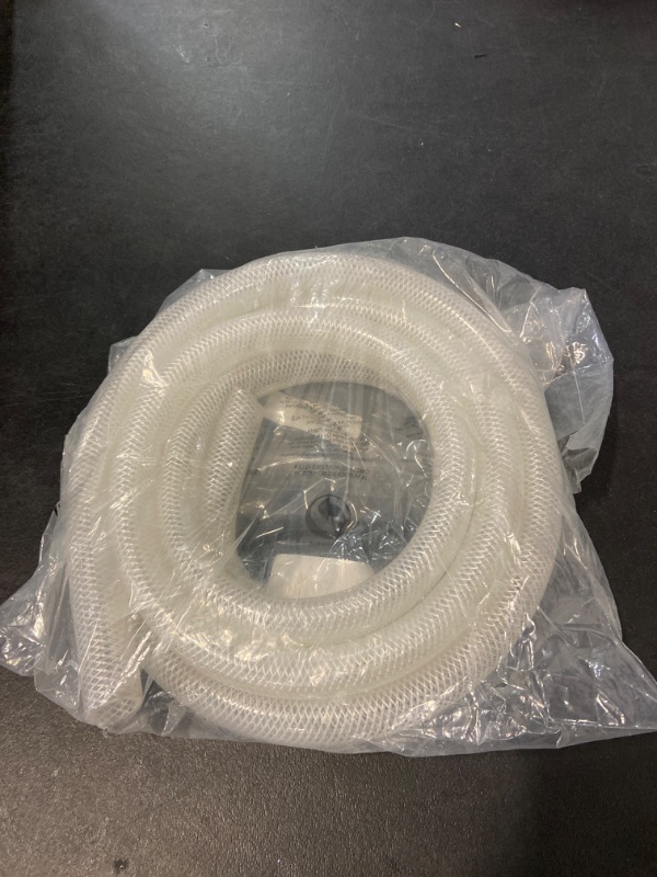 Photo 2 of 3/4’’ ID × 1’’ OD - 10 ft Clear Braided Hose Plastic Vinyl Tubing,High Pressure Flexible Reinforced PVC Tube for Transfer Water Air Oil, BPA Free & Non-Toxic 10 FT 3/4'' I.D.